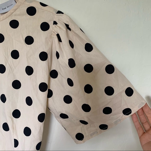 Rue Stiic Anthropologie Ember Top Polka Dot - Picture 5 of 10